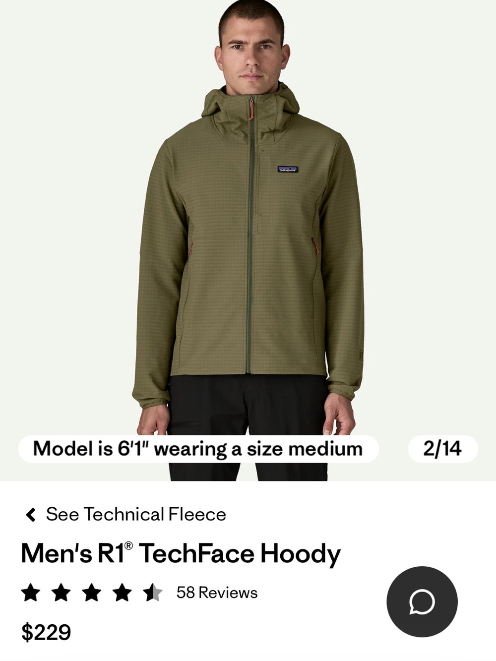 Men’s R1 TechFace Hoody - Picture 5 of 8
